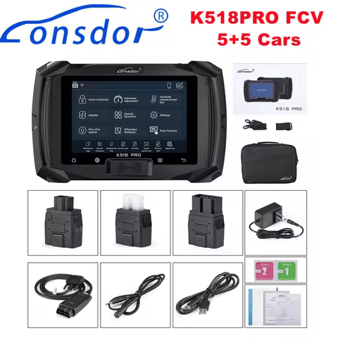 Lonsdor K518PRO K518 PRO FCV Version Key Programmer with 5 Optional car brands Free Update Online