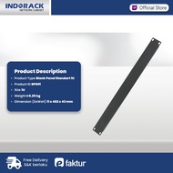 INDORACK Blank Panel 1U Audio Rack Gap Cover BPS01