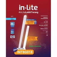 Lamp + Hood 1 set TL T8 Inlite INT8G018 18W SINGLE ENDED IN-LITE 18 Watt 1 set Warranty - 120Cm