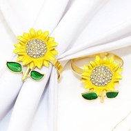 Hotel Western Cuisine Sunflower Napkin Ring Napkin Holder Sunflower Napkin Ring Napkin Ring