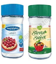 COMBO 2 LỌ ĐƯỜNG ĂN KIÊNG HERMESETAS STEVIA 75G VÀ HERMESENTAS 90G