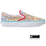 VANS SLIP ON WHERES WALDO FIND STEVE BEACH (สินค้ามีประกันแท้)
