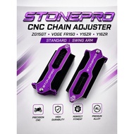STONEPRO CNC PILLET CHAIN ADJUSTER ZG15GT VOGE FR150 Y15ZR Y16ZR Swing arm Chain Adjuster Alloy CNC