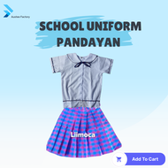 Checked Austee Uniform Skirt School Pleated Skirt Pandayan