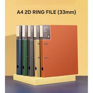 A4 2D Ring Binder File Arch File Ring File Document Filing Folder Plastic PP File Folder Organizers