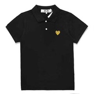 ขาตั้งกล้องแฟชั่น COMME Des GARCONS เสื้อโปโลสำหรับผู้หญิงและผู้ชายเสื้อยืดคู่สไตล์ CDG สำหรับผู้หญิ