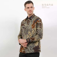 KEMEJA Asana Batik Long Sleeve Kamal Shirt - Brown