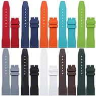 Soft Waterproof Natural Rubber Watchband For IWC Strap Big Pilot's TOP GUN 20mm 21mm 22mm Watch Band