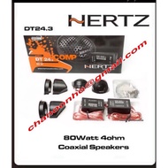 HERTZ DT24.3 DIECI 80 WATT 1 INCH PEI SPEAKERS WITH CROSSOVER DOME TWEETER