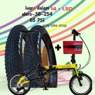 Outer Tires 14x1.50 kenda 14x150 kenda premium Suitable For dahon k3 Bikes Outer And Inner Tire Packages