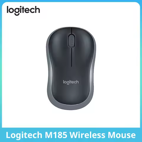 Logitech M185 Wireless Mouse 2.4G with Receiver Long Battery Life Office Preferred