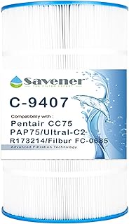 PAP75 Pool Filter Replaces Pentair CC75, PAP75, Ultral-C2, R173214, 59054100, Unicel C-9407, Filbur 
