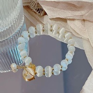 MATA Yuma New Lucky Cat Eye Stone Opal Bracelet, Fish Tail Bracelet BeautifulBINTANG, Moon Opal Brac