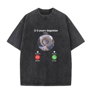 Send Him 2-3 Years Dagestan Tshirt Funny Wrestling Cat Men's Washed Vintage T Shirt Tees Short Sleev