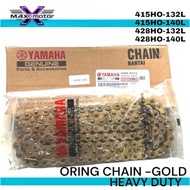 YAMAHA GOLD O RING CHAIN 428 415 HO 132 140 L 428HO 415HO RANTAI ORING CHAIN RED