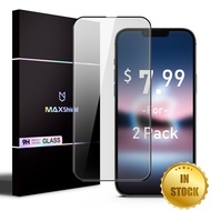 2X MAXSHIELD iPhone 11 12 13 Pro Max XS XR XS MAX 6 7 8 Plus Mini GLASS SCREEN TEMPERED PROTECTOR