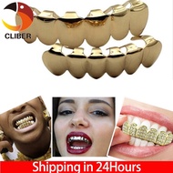 Cliber ฮิปฮอปโกลเด้นจัดฟันอุปกรณ์เสริมแฟชั่นผู้ชาย grillz หมวกด้านล่างย่างชุด