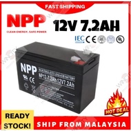 WSS NPP 12v 7.2ah Rechargeable Seal Battery for Autogate, Solar Energy, Toys