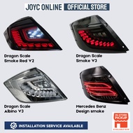 [INSTALLATION PROVIDED] Perodua Bezza 2016 - 2024 Tail Lamp Dragon Scale / Mercedes Style (Smoke / A