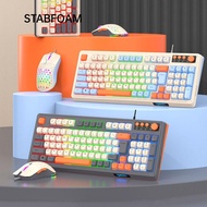 STABFOAM RAIKU T98 Keyboard, Backlight  Lighting Keyboard Mouse Set,  98 Key Layout Luminous USB Con