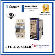 KOZUKA 2 POLE 25A ELCB MS8