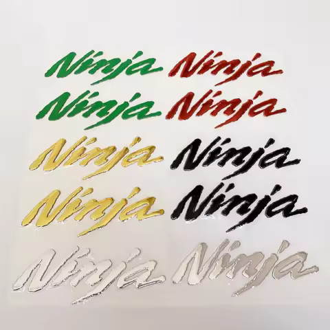 Motorcycle 3D Emblem Badge Decal Wheel Sticker Fuel Tank Motorbike Helmet Stickers For Kawasaki Ninj