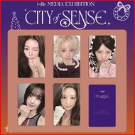 PS3 5PCS/Set I-DLE LOMO Card MEDIA EXHIBITION : CITY of SENSE Postcards Collection Stars Peripheral 