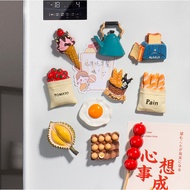 Dreamy  Fridge Magnets Refrigerator sticker With magnet 3D Imitation Food Decoration