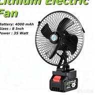 8 inch wireless lithium battery fan portable camping table fan 21V Mini Rechargeable electric fan