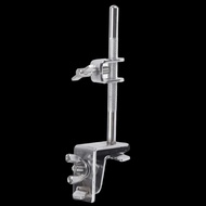 EUPHORIA ​Cowbell Clamp​, ​Drum Hardware Clamp ​Adjustable Height​ ​Drum Cowbell Mount​, ​Silver ​Ho