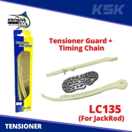 Tensioner Guard + Timing Chain Combo Set LC135 (For JackRod)- Timing Chain 97L/99L For Jet 2/3/4/5/6
