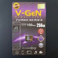 Micro SD V-GeN Turbo Class 10 256GB Memory Card Original