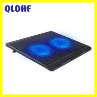 QLDHF Cooling Base Laptop Cooling Pad Gaming Laptop Stand Cooler Two Fans USB Notebook Stand for Laptop DRGAA
