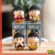 Crayon Shin-chan Figure Blind Box Set (6pcs), Cute Cartoon PVC Figurine for Desk Decor, Collectible 