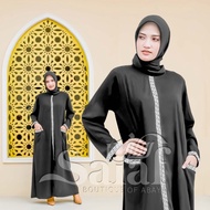 Gamis Muslimah Pesta Abaya Hitam Maxi Dress Arab Saudi Turki Turkey In
