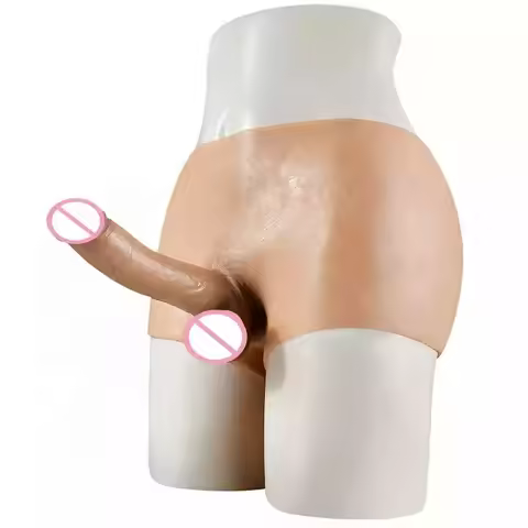New Arrival Real Skin Feeling Dildo Realistic Liquid Silicone Big Size Hollow Strap On Panty Dildo f