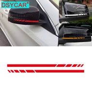 1Pair Car Rear View Mirror Sticker Reflective Decal Vinyl Sticker Stripe Sticker for A C E Class W20