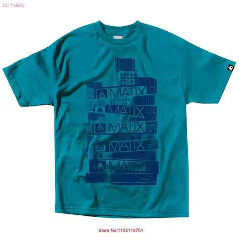 MATIX Skateboard T SHIRT HI RISE TURQUOISE SZ SMALL vintage Washed graphic Soft Versatile Stylish Sl