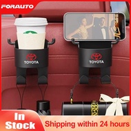 [Toyota] Universal Car Back Seat Cup Holder Multifunctional Drinks Water Bottles Storage Holder Decoration Accessories for Toyota Vios Crown Hilux Passo Altis Camry Harrier Innova Rush Yaris Alphard Hiace Fortuner Vellfire Corolla Cross Avanza