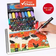New set of monochrome acrylic marker pens, ceramic marker pens, color marker pens, model graffiti pe