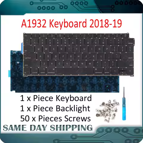 New Laptop A1932 US UK EU English Keyboard FR French DE German Danish Spanish Italian for MacBook Ai