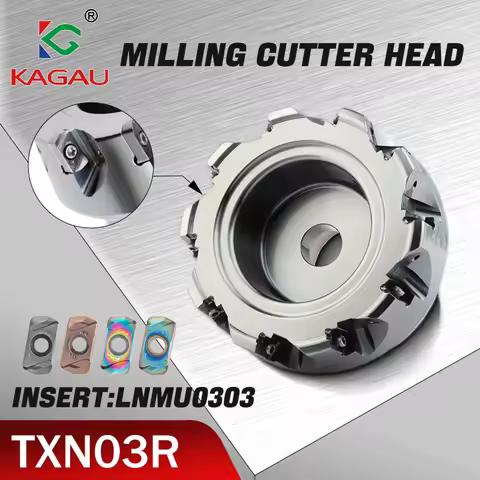 LNMU Tool Holder TXN03R Fast Feed Milling Cutter Head 35mm 40mm 45mm 50mm 63mm 80mm For Double Sided