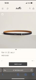 Hermes Belt pop H 15