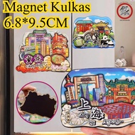 China Travel Magnetic Refrigerator Sticker Fridge Magnet/ Chinese City Collection Fridge Magnet Chon