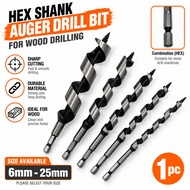 5/16-1'' COMBINATION Wood Auger Twist Drill Bit. 8mm-25mm COMBINATION (HEX) Wood Drill Bit. HEX Shan