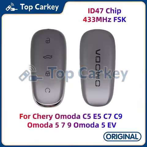 TopCarkey Original Smart Remote Key ID47 Chip 433MHz for Chery Omoda C5 E5 C7 C9 Omoda 5 7 9 Omoda 5