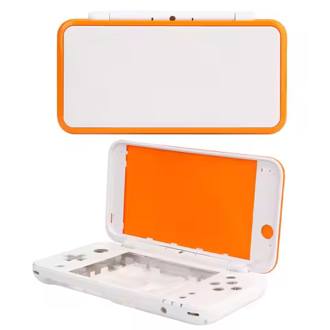 For NEW 2DS XL LL Replacement Full Housing Shell Case Top Bottom Case Middle Frame Mirror Repair Par