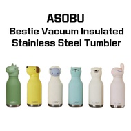 ASOBU Bestie Vacuum Insulated Stainless Steel Tumbler with Character Design, Hot & Cold Travel Mug