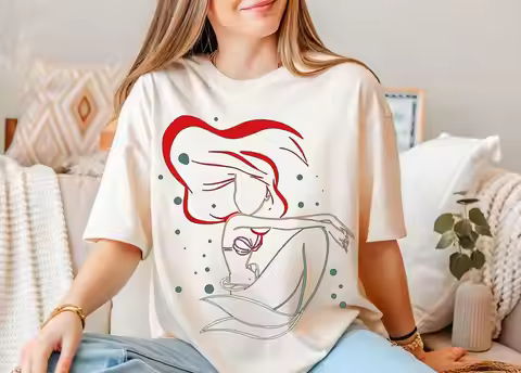 Ariel Shirt Disney Ariel Shirt Little Mermaid Tee Disney Princess Ariel Shirt WDW Family Vacay Tee D