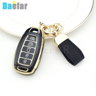 5 Buttons TPU Car Key Case Cover Keychain for Hyundai I30 Ix35 KONA Encino Solaris Azera Grandeur Ig